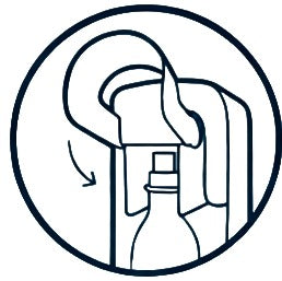 Illustration d’une valve Quick Connect pour CO₂ avec son système de connexion à verrouillage par pression. 