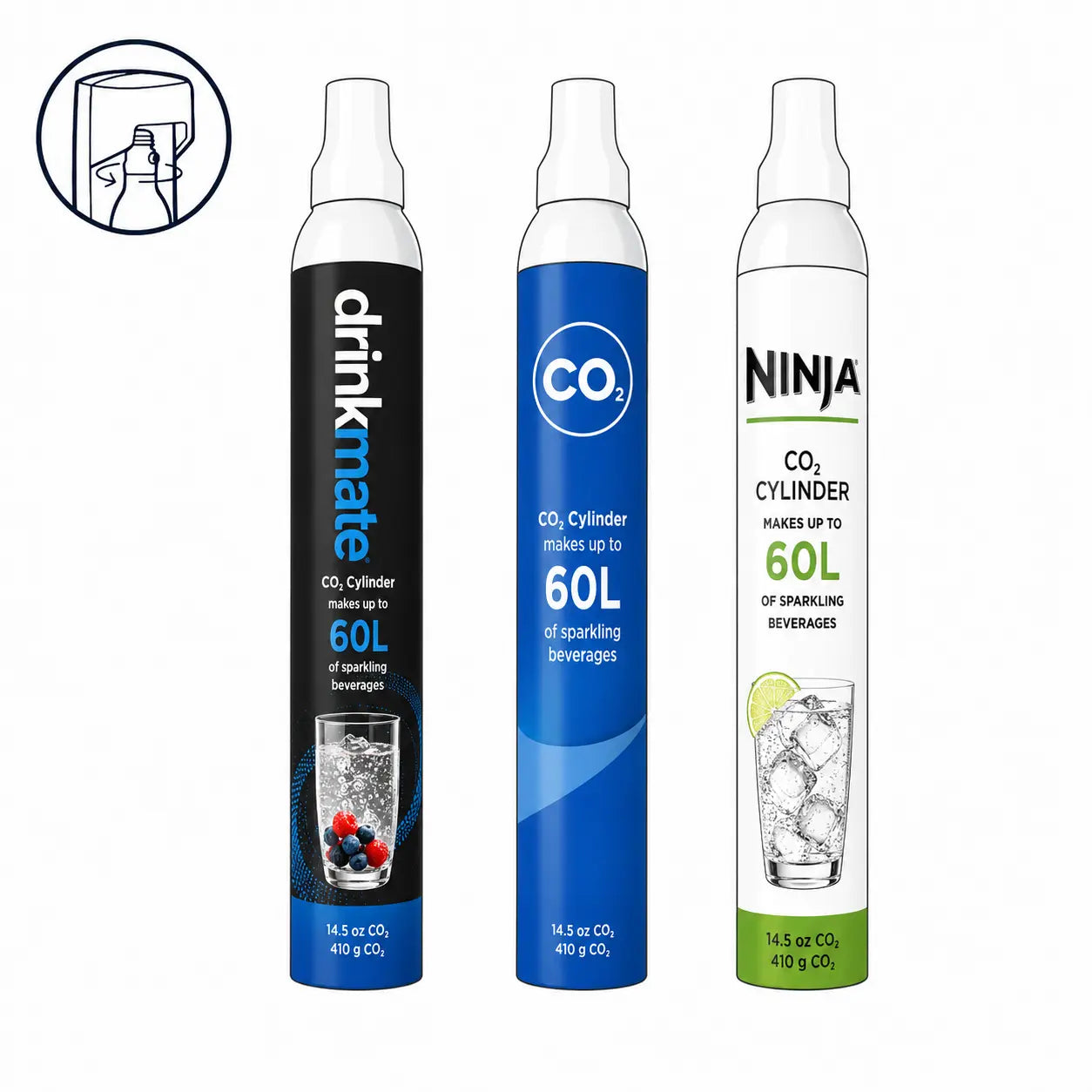 Échange de bonbonnes de CO₂ – Autres marques